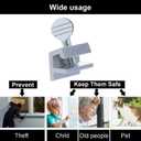 15 Sets Sliding Window Locks Bulk Aluminum Metal Security Door Locks Adjustable with Keys for Safety, Silver