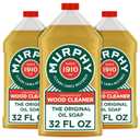 Murphy Oil Soap Concentrated Formula, Wood Cleaner, No-Rinse Floor Cleaner, Citronella Oil Scent, 32 fl oz Bottle (3 Pack)