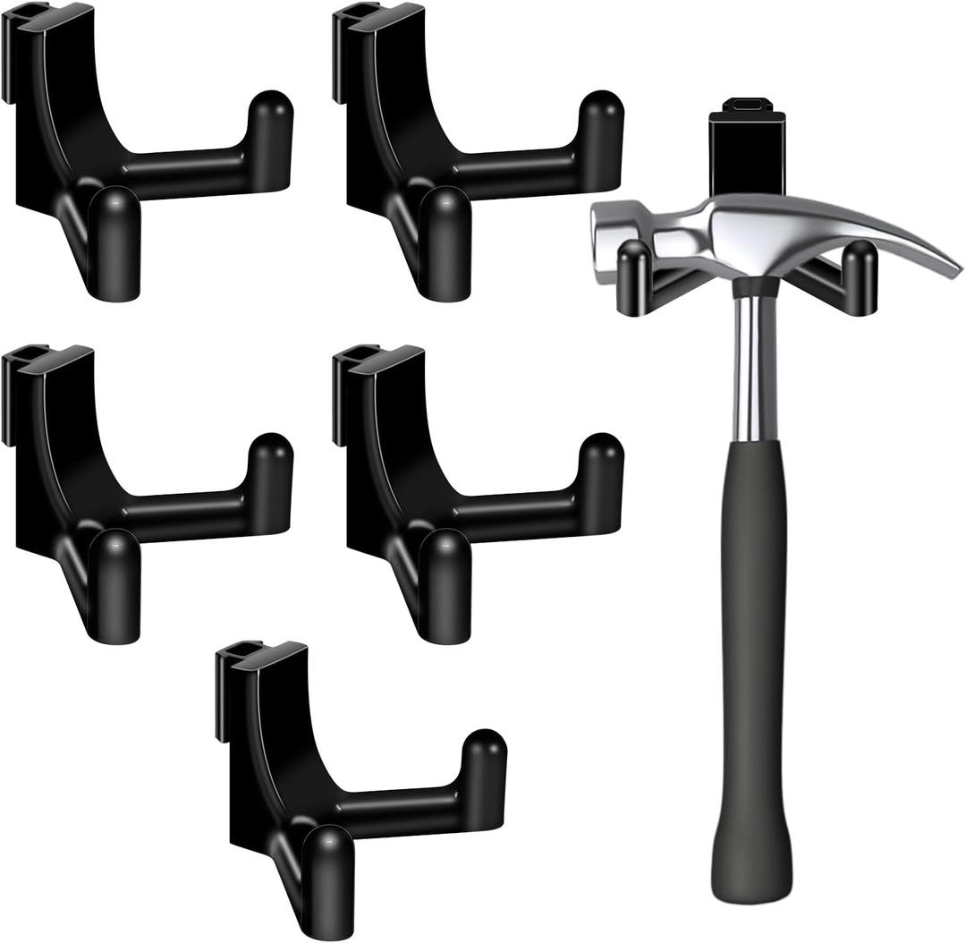 5 Pack Tool Hook for Lifetime Shed Accessories Shed Storage Organization for Shovels Tooles, NOT Work on Any Sheds with Horizontal Siding (5 Pack)