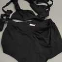 BZB Women's Booty Shorts with Garters High Waisted Biker Hot Pants Gym Cheeky Garter Running Shorts S