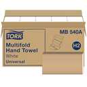Tork Multifold Hand Towel White H2, Universal, 100% Recycled Fibers, 16 x 250 Towels, MB540A