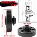 KIKITE Go Kart Clutch 3/4" Bore 10 Tooth For 40/41/420 Chain, Mini Bike Chain Centrifugal Clutch 10T Fit Predator 212 6.5HP