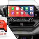 For 2023~2025 Toyota Highlander 12.3 Inch Glossy Screen Protector - [More Clear& Smooth] - Mil-Grade 9H+ Tempered Glass - Touchscreen *1