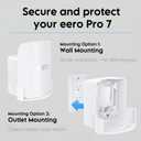 Wall Mount for eero Pro 7 Tri-band Mesh Wi-Fi 7 Router  Space-Saving Holder with Cable Management, Easy to Install Includes Screws, Compatible Only with eero Pro 7 for Wall & Outlet Mounting (2 Pack)