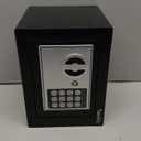 Yuanshikj Electronic Deluxe Digital Security Safe Box Key Keypad Lock Home Office Hotel Business Jewelry Gun Cash Use Storage money (BLACK)