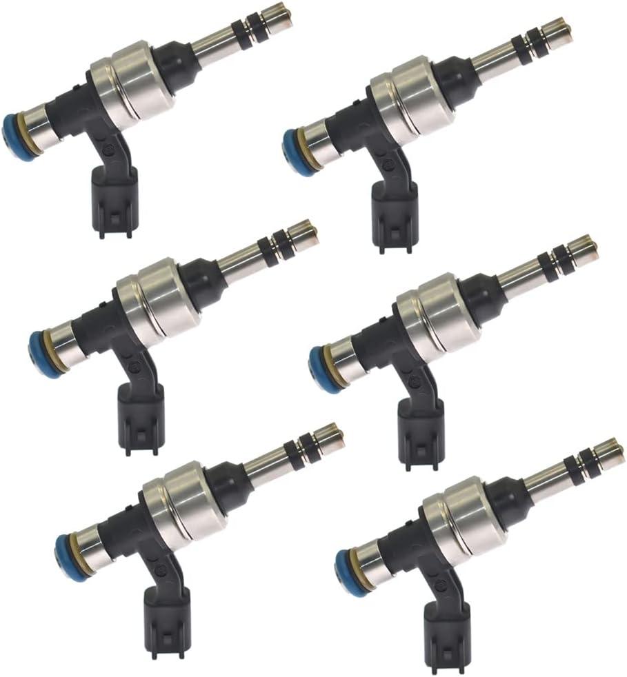 Fuel Injector 12634126 FJ1157 for Chevy&GMC for Cadillac Buick Enclave Lacrosse ATS CTS XTS Camaro Colorado Equinox Impala Limited Traverse Canyon Terrain 2.4L 3.0L 3.6L V6Set of 6)