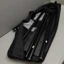 SLOW DOLPHIN Pipe and Drape Photography Backdrop Stand Kit Adjustable Photo Background Stand 10ft x 10ft with Metal Base for Parties Weddings Birthday Party Events Photo Booth(Black)