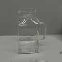 1 Gallon Square Glass Pitcher with Lid and Spout, Borosilicate Glass Carafe for Hot/Cold Drink, Water Pitchers with Handle for Fridge, Extra Large Jug for Iced Tea, Coffee, Juice, Beverage