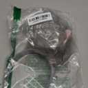 Furry Bunny Ears Headband with Tail Pom Pom Costume rabbit headbands tails Christmas Halloween Costume Adult Party (Gray)