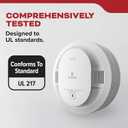 Kidde Smoke Detector, 10-Year Battery Powered, with LED Status Lights, 85 dB Alarm, 5-inches, 20SD10, 1 Pack