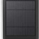 Solar Panel for Ring Camera, 4W Solar Charger Compatible with Ring Spotlight &Stick Up Outdoor Cam Battery, 10FT/3M Long Cable with USB-C to Ring Barrel Plug Adapter, Black (1pc, Black)