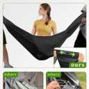 Patio Egg Chair Cover Waterproof, 91 x 80 Double Egg Chair Cover, Extra Large Hanging Swing Egg Chair Covers for Outdoor Furniture, Windproof, Black