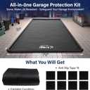Garage Car Mat, 7'9" x 18' Non-Slip Garage Floor Mat, Heavy Duty Waterproof Containment Mat for Snow Ice Water and Mud