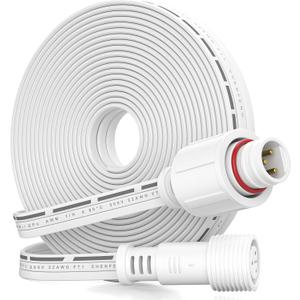 16FT Extension Cable for E-fy Permanent Outdoor Lights E22, S4 - HP5, IP68 Waterproof Extension Cord Compatible with E-fy E22/S4 for Christmas-Holiday (16 Ft Extension Cable)