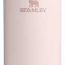 STANLEY IceFlow 2.0 Flip Straw Tumbler with Handle 40 oz | Twist On Lid and Flip Up Straw | Leak Resistant Water Bottle | Insulated Stainless Steel | BPA-Free | Rose Quartz