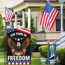 250 Year American Anniversary Flag 250th Anniversary USA Flag 4th of July Patriotic American Garden Flags for Outside 12x18 Double Sided Outdoor 250 Merchandise Decorations