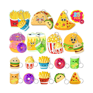 Valentines Day Cards for Kids School, 25PCS Slow Rising Squishy Toys for Boys and Girls, Valentines Cards for Kids Classroom with Keychains, Valentines Classroom Exchange Party Favors400+ bought in past month