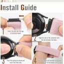 18mm Quick Release Elastic Nylon Band Compatible with Garmin Venu 4 41mm/3S 41mm/Venu 2S/Vivoactive 4S/Vivomove 3S/Active S/Forerunner 265S(42mm)/255S/Fossil Women's Gen 6 42mm/5E 42mm Women Men