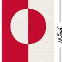 3 x Greenland Burlap Garden Flag,Double Sided 12X18 Inch, Flag Only, for Yard Garden Outdoor Home Decor (Flagpole Not Included)