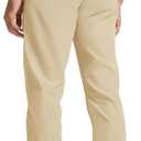 Rouen Golf Pants Men 8 Pockets Water Resistant Flat Front - 30"/32"/34" Chino Dress Pants Lightweight Stretch Casual Trousers