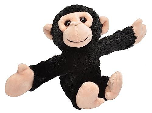 Wild Republic Huggers, Chimp Plush Toy, Slap Bracelet, Stuffed Animal, Kids Toys, 8 inches