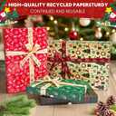 YANGTE 12 Pack Large Christmas Boxes for Presents, Assorted Sizes Christmas Gift Boxes with lids, 17" Premium Clothing Boxes for Robe and Shirt, 1 count
