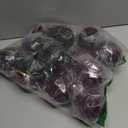 Blueweenly 12 Pcs 4 Inch Burgundy Large Velvet Christmas Ball Ornaments Vintage Christmas Plastic Ball Ornaments Flocked Tree Hanging Decoration for Xmas Party Wedding Home Decor