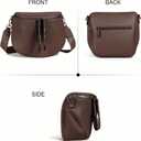 Crossbody Bags for Women, Large Vegan Leather Trendy Bum Bag