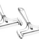 Boao 2 Pack Wire Cheese Slicer Stainless Steel Handheld Cheese Cutter Angle Adjustable Shaver Replacement Kitchen Cooking Tool for Mozzarella Cheddar Gruyere(Silver)