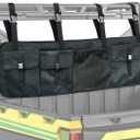 Heavy-Duty UTV ATV Double Gun Rack Roll Cage Organizer Bag - Padded Rifle Case with Extra Storage Compatible with Polaris Ranger, Can-Am, Honda, Yamaha, Kawasaki UTVs (Fits 2 Guns)