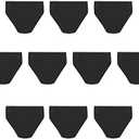 Hanes womens High-cut Panties Pack, High-waisted Briefs, Moisture-wicking Cotton Underwear, 10-pack (Black) XL