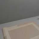 YDKGL Non Slip Bath Mat, Rubber Backing Ultra Thin Bathroom Rugs Fit Under Door Quick Dry Super Absorbent Washable Bath Rug Shower Mat for Bathroom Floor Bathtub Shower Sink, Easy Care Beige 16"x 24"