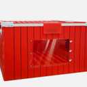 EPHIFY Red Barn Chicken Coop for 1-8 Chicks | 2025 Upgraded Chicken Brooder Box for Chicks, Ducklings, Quail | Portable & Lightweight Plastic Housing