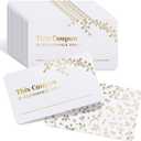 50 Blank Coupon Cards - for Him, Her, Husband, Wife, Mom, Dad, Mothers Day Gift Certificates Vouchers Loyalty Cards Employee Appreciation Gifts - Great for Spas, Restaurants, Hair Salons (3.5x2)