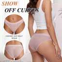 COOPLUS Cotton Women's Underwear, Soft Breathable Comfortable Panties (5/6 Pack) (Green)