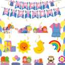 Cartoon Teacher Birthday Decorations Teacher Party Decorations Girls Decorations Truck Room Decor , Birthday Banner, Swirls,Balloons Centerpieces Cartoon birthday party decorations