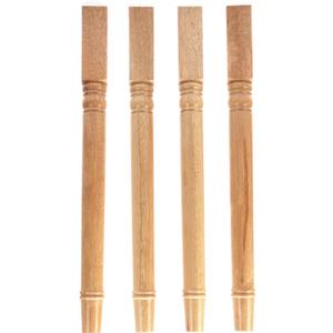 tonchean 28 inch Furniture Legs 4 Pack Turned Farmhouse Table Legs Set DIY Wood Legs Round Farmhouse Legs Replacement Coffee Table Bench Dining Legs Varnish Coated, 28 inches x 2.3 inches x 2.3 inches