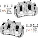 Cciyu Front Left & Right Disc Brake Calipers With Bracket 18B4751 18B4750