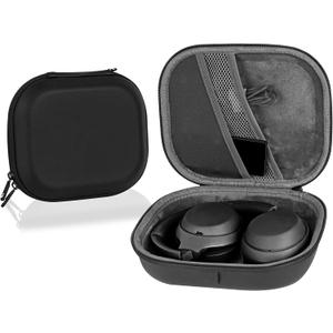 Linkidea Headphones Carrying Case Compatible with Sony WH-1000XM6, WH-1000XM4, WH1000XM3, WH-XB900N, MDR-1000X, Protective Hard Shell Travel Bag with Cable, Charger Storage (Black)
