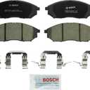 BOSCH BC888 QuietCast Premium Ceramic Disc Brake Pad Set- Compatible with Select Infiniti EX, FX, G, M (25, 35, 37, 45, 56), Q40, Q45, Q70, QX50, QX70; Nissan 350Z, 370Z, Murano, Pathfinder; FRONT