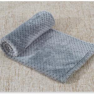 Soft Fleece Throw Dog Blanket Warm Soft Fuzzy Pet Mat Cover Fluffy Fluffy for Dogs & Cats Pet Throw Blanket for Bed, Couch, Sofa, Travel (Color : Light Grey, Size : Queen)