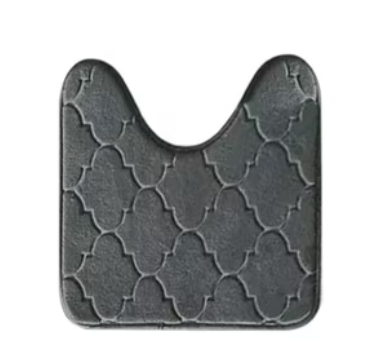 Bath Mats for Bathroom Floor Bathroom Toilet, Gray (50x80cm/19.68x31.49in)