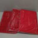 Lainrrew Jewelry Tray, 4 Pack Jewelry Organizer Velvet Jewelry Tray Stackable Jewelry Trays, Necklace & Earring Holder, Divided Bracelet & Ring Storage, 13.8"x9.5"x1.2" (Red)