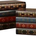 Blanc 2 Pcs Classic Brown Wooden False Book Box Storage Box, 7.87 x 6.3 x 5.51 inches, 1 kg Capacity Each, 2 Count