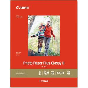 CanonInk 1432C003 Photo Paper Plus Glossy II 8.5" x 11" 20 Sheets