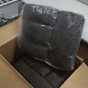 LUCKLIFE Recline Sofa Set with Manual Recliners,Living Room Furniture Set with Reclining Couch,Loveseat and Armchair,Breathable Fabric Upholstery, Thick Cushions and Ergonomic Design, Dark Gray, 3+1+1