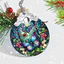 Butterfly Christmas Ornament for Tree, Holiday Decor, Gifts for Butterfly Lovers