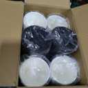 LITOPAK 100 Pack 16 oz Paper Coffee Cups with Lids, Black Disposable Coffee Cups with Lids, Sleeves and Stirring Sticks, for Parties, Picnic, Travel, and Events