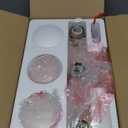 FonmYim Brushed Gold Bathroom Light Fixtures, 3-Light Modern Vanity Light Over Mirror, Wall Sconces with Milky White Frosted Glass Shades, E26 Socket (Bulbs Not Included)