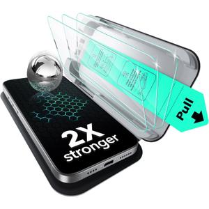 ESR 3 Pack for iPhone 14 Pro Screen Protector, Military Grade Shatterproof, 9H Hardness, Full Coverage Tempered Glass with UltraFit Tray